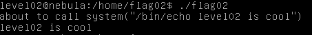 Default output using $USER